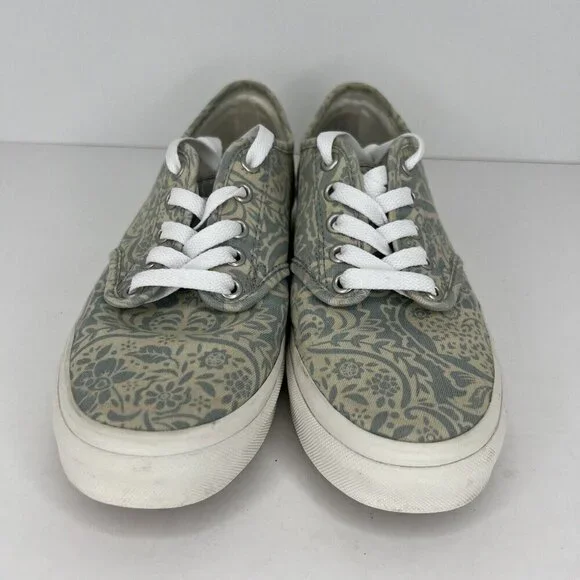 Vans Shoes Womens Size 8 Atwood Floral Paisley Gray Low-Top Skate Sneakers - Picture 3 of 10